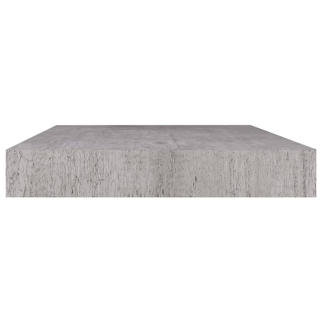 Scaffale a Parete Grigio Cemento 50x23,5x3,8 cm in MDF | homemem39