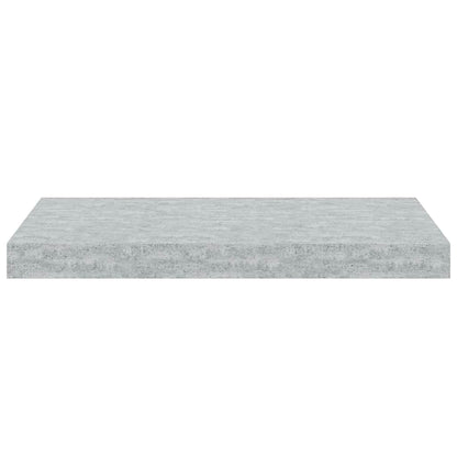 Scaffali a Parete 2 pz Grigio Cemento 50x23x3,8 cm in MDF | homemem39