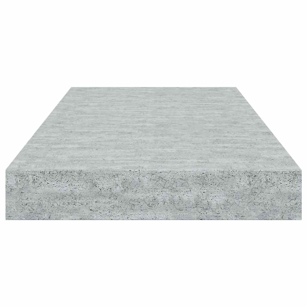 Scaffali a Parete 2 pz Grigio Cemento 50x23x3,8 cm in MDF | homemem39