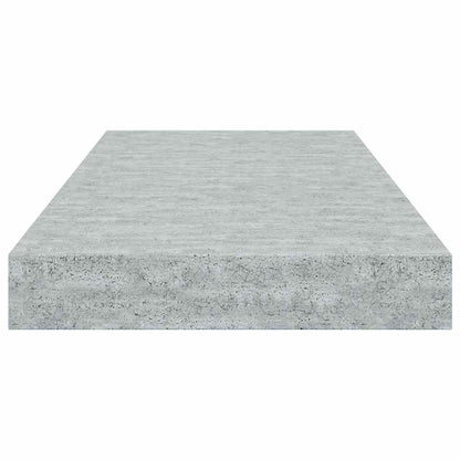 Scaffali a Parete 2 pz Grigio Cemento 50x23x3,8 cm in MDF | homemem39
