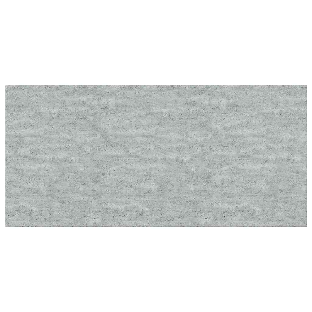 Scaffali a Parete 2 pz Grigio Cemento 50x23x3,8 cm in MDF