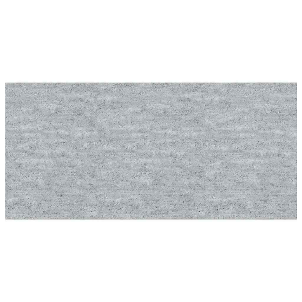 Scaffali a Parete 2 pz Grigio Cemento 50x23,5x3,8 cm in MDF