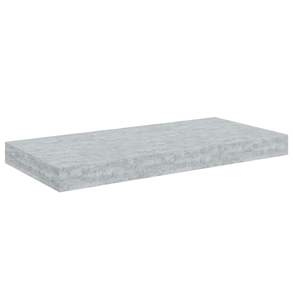 Scaffali a Parete 4 pz Grigio Cemento 50x23,5x3,8 cm in MDF | homemem39