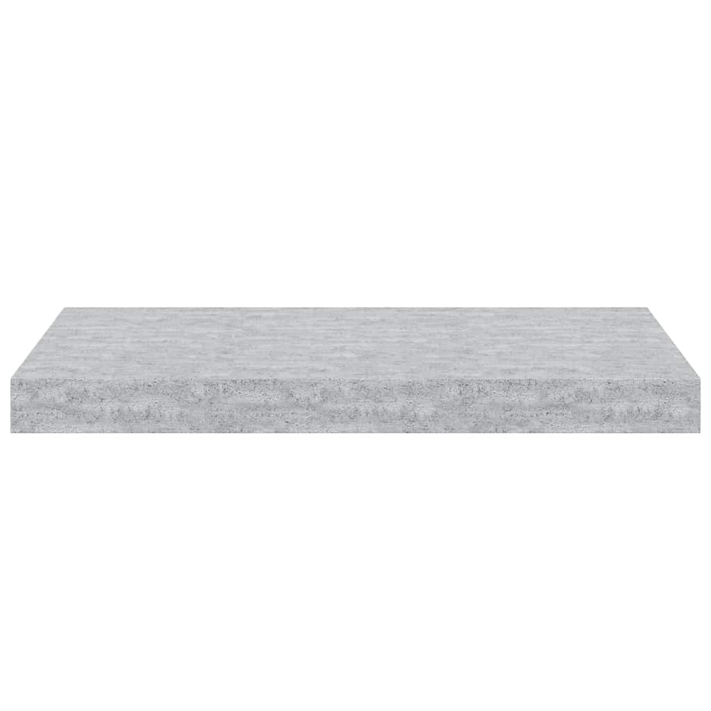 Scaffali a Parete 4 pz Grigio Cemento 50x23,5x3,8 cm in MDF
