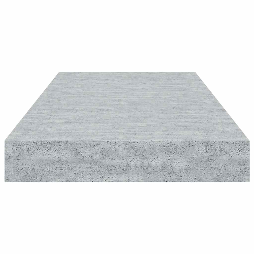 Scaffali a Parete 4 pz Grigio Cemento 50x23,5x3,8 cm in MDF | homemem39