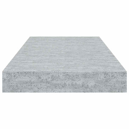Scaffali a Parete 4 pz Grigio Cemento 50x23,5x3,8 cm in MDF