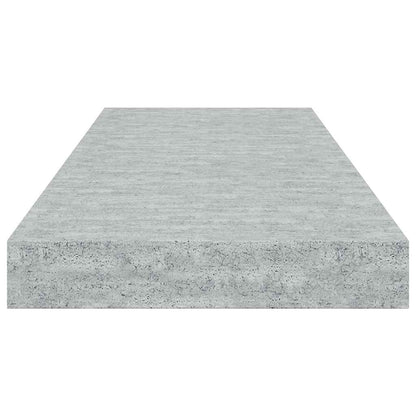 Scaffale a Parete Grigio Cemento 60x23,5x3,8 cm in MDF | homemem39