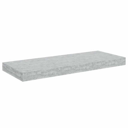 Scaffali a Parete 2 pz Grigio Cemento 60x23,5x3,8 cm in MDF | homemem39