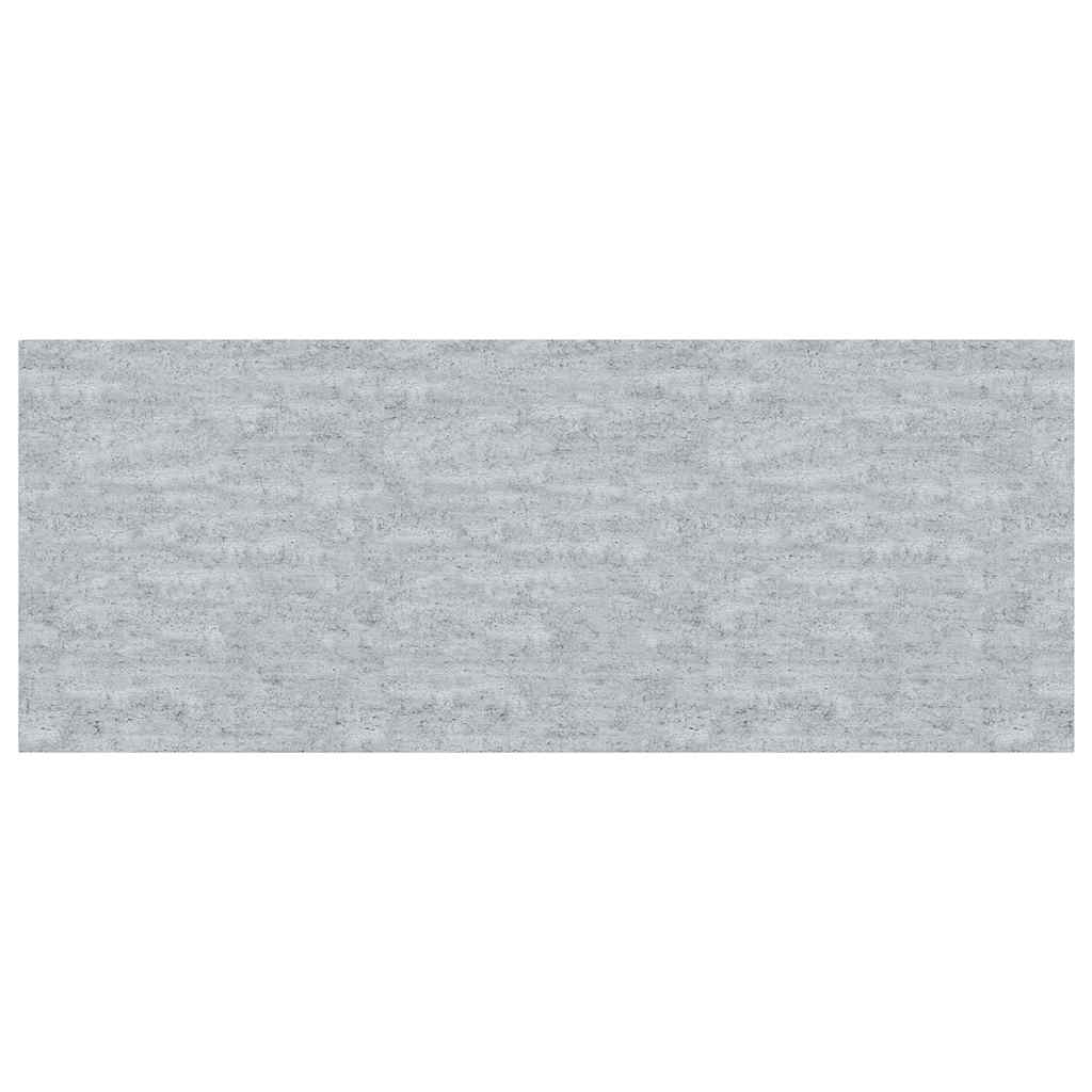 Scaffali a Parete 2 pz Grigio Cemento 60x23,5x3,8 cm in MDF
