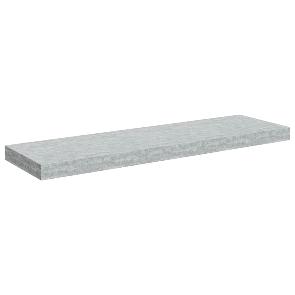 Scaffale a Parete Grigio Cemento 80x23,5x3,8 cm in MDF | homemem39
