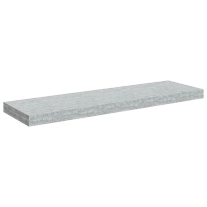 Scaffale a Parete Grigio Cemento 80x23,5x3,8 cm in MDF | homemem39