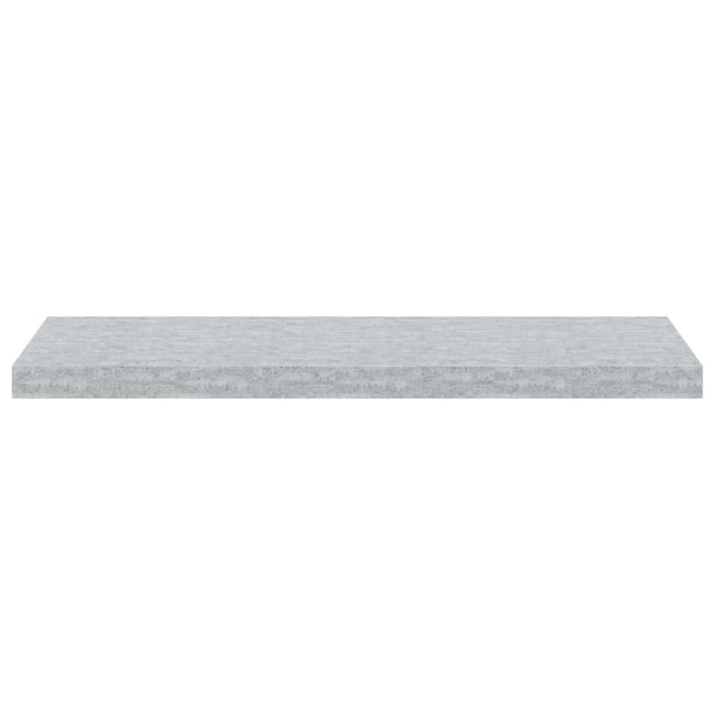 Scaffale a Parete Grigio Cemento 80x23,5x3,8 cm in MDF | homemem39
