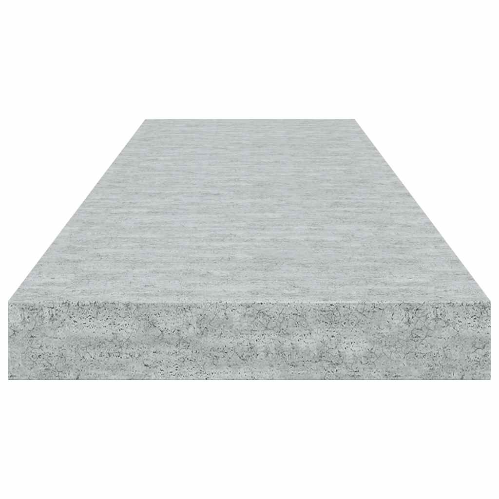Scaffale a Parete Grigio Cemento 80x23,5x3,8 cm in MDF | homemem39