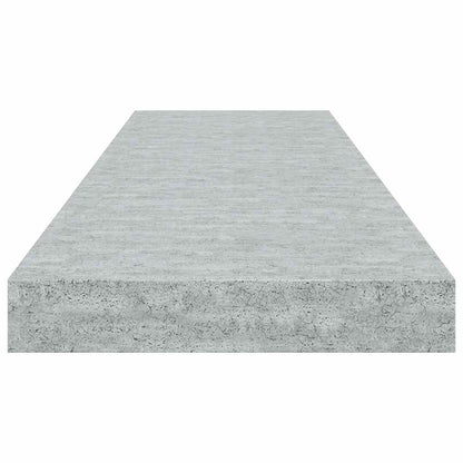 Scaffale a Parete Grigio Cemento 80x23,5x3,8 cm in MDF | homemem39