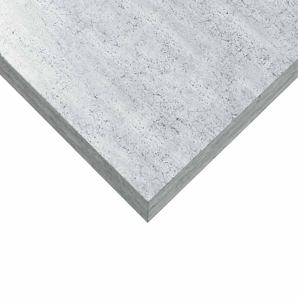 Scaffali a Parete 4 pz Grigio Cemento 80x23,5x3,8 cm in MDF