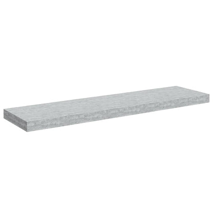 Scaffale a Parete Grigio Cemento 90x23,5x3,8 cm in MDF | homemem39