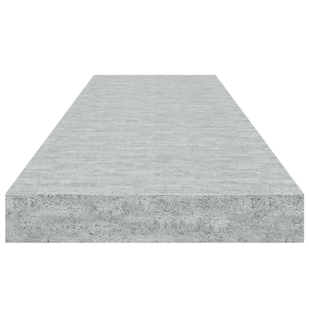 Scaffale a Parete Grigio Cemento 90x23,5x3,8 cm in MDF | homemem39