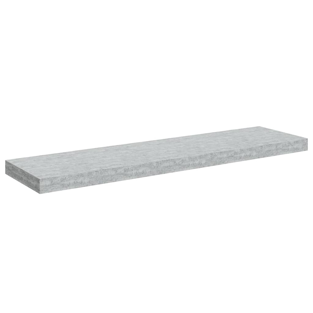 Scaffali a Parete 4 pz Grigio Cemento 90x23,5x3,8 cm in MDF