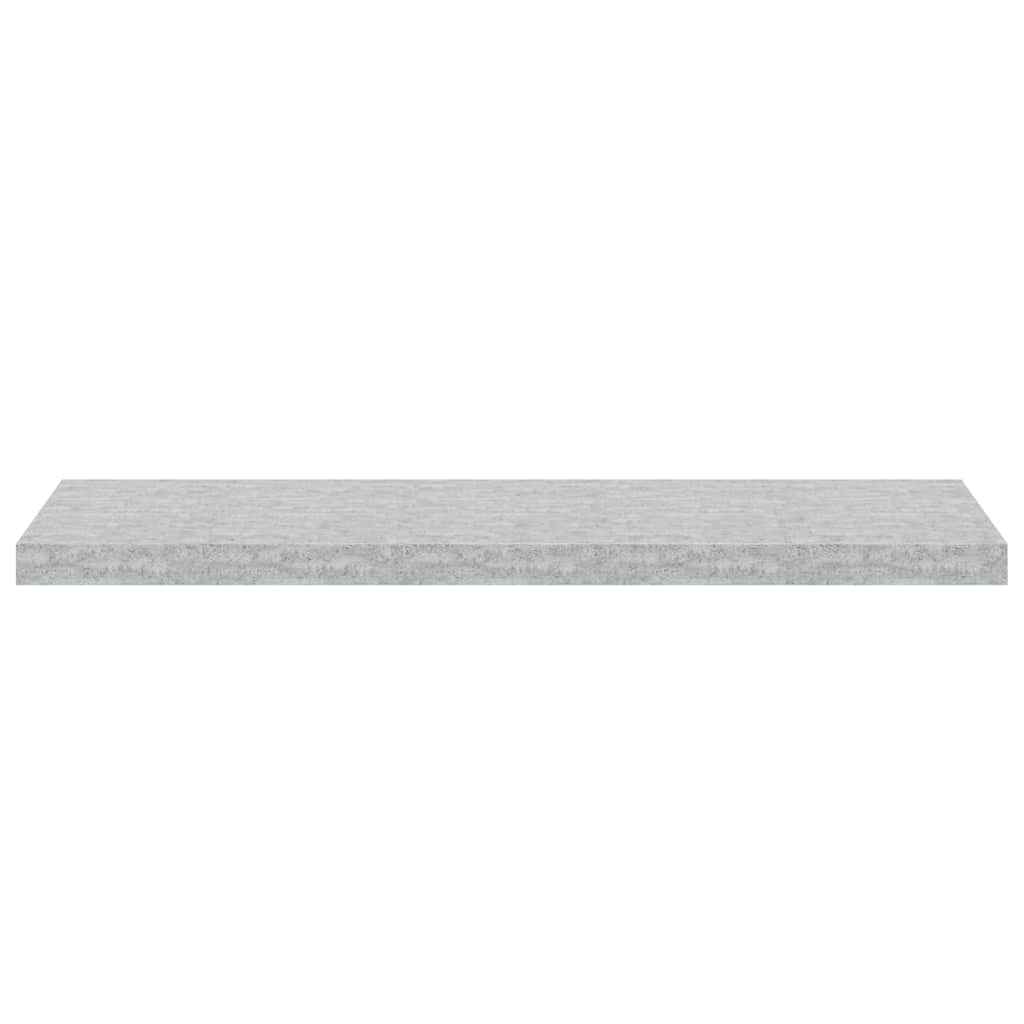 Scaffali a Parete 4 pz Grigio Cemento 90x23,5x3,8 cm in MDF