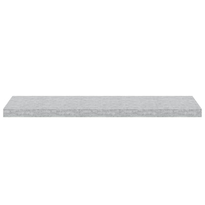 Scaffali a Parete 4 pz Grigio Cemento 90x23,5x3,8 cm in MDF