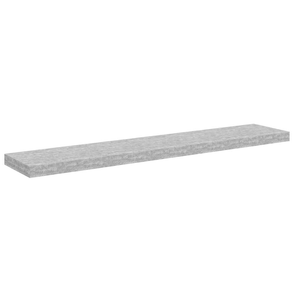 Scaffale a Parete Grigio Cemento 120x23,5x3,8 cm in MDF | homemem39