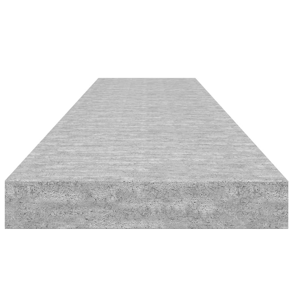 Scaffale a Parete Grigio Cemento 120x23,5x3,8 cm in MDF | homemem39