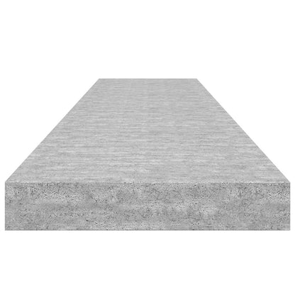 Scaffale a Parete Grigio Cemento 120x23,5x3,8 cm in MDF | homemem39