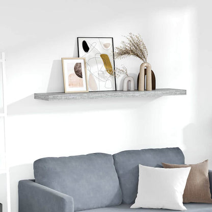Scaffale a Parete grigio cemento in MDF