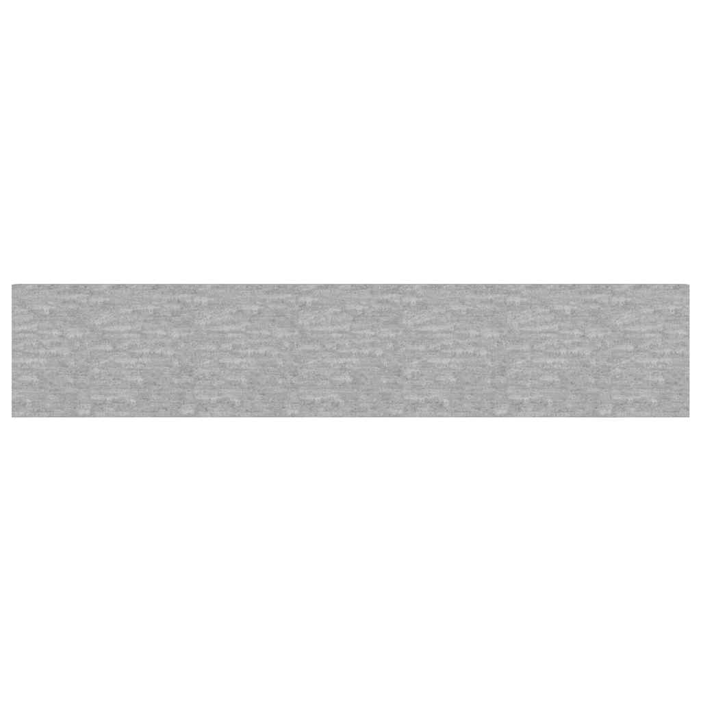 Scaffali a Parete 2 pz Grigio Cemento 120x23,5x3,8 cm in MDF | homemem39