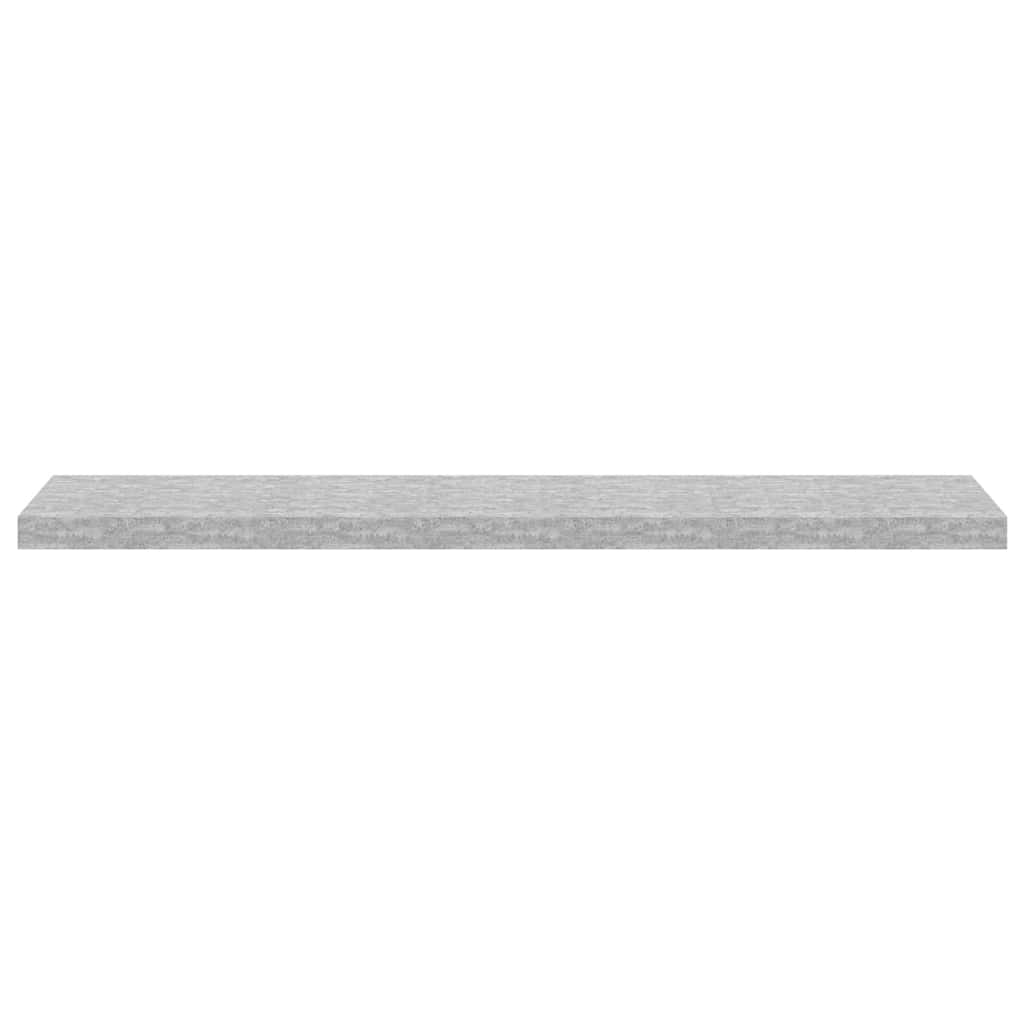 Scaffali a Parete 4 pz Grigio Cemento 120x23,5x3,8 cm in MDF | homemem39