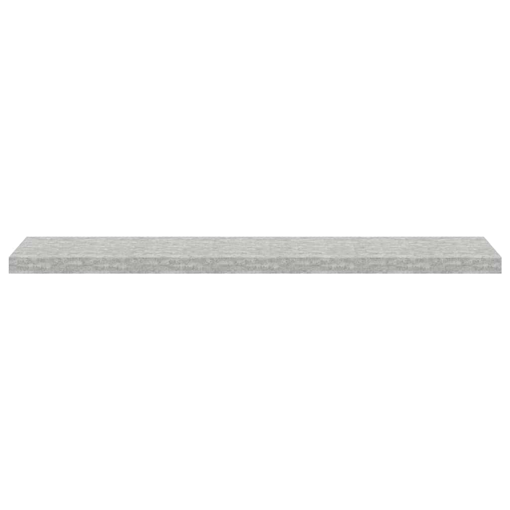 Scaffali a Parete 4 pz Grigio Cemento 120x23,5x3,8 cm in MDF