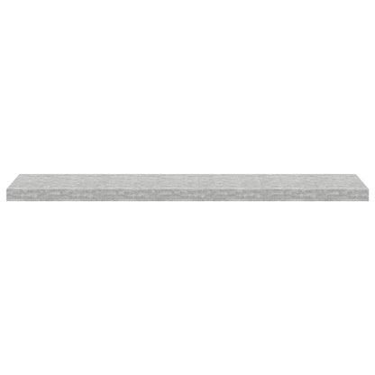 Scaffali a Parete 4 pz Grigio Cemento 120x23,5x3,8 cm in MDF