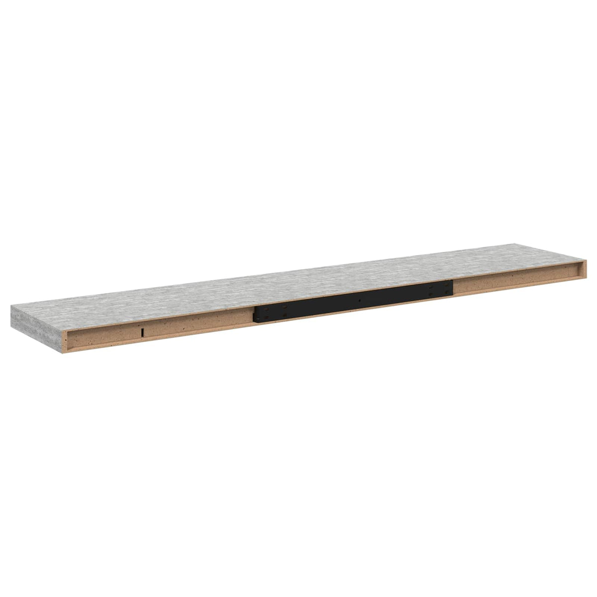 Scaffali a Parete 4 pz Grigio Cemento 120x23,5x3,8 cm in MDF