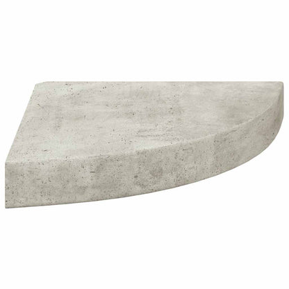 Mensole Angolari 4 pz Grigio Cemento 25x25x3,8 cm in MDF | homemem39