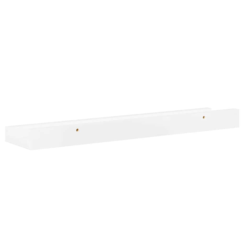 Mensole da Parete 2 pz Bianco Lucido 40x9x3 cm | homemem39