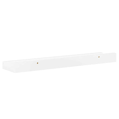 Mensole da Parete 2 pz Bianco Lucido 40x9x3 cm | homemem39