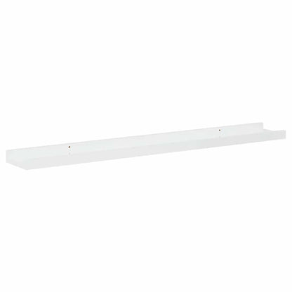 Mensole da Parete 2 pz Bianco Lucido 80x9x3 cm | homemem39