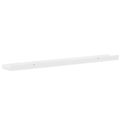 Mensole da Parete 2 pz Bianco Lucido 80x9x3 cm | homemem39