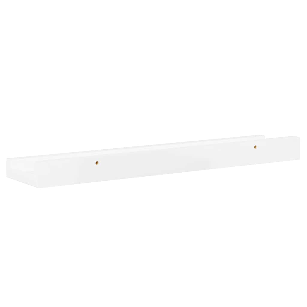 Mensole da Parete 4 pz Bianco Lucido 40x9x3 cm | homemem39