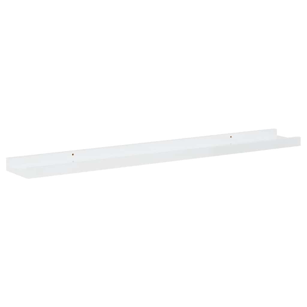 Mensole da Parete 4 pz Bianco Lucido 80x9x3 cm | homemem39