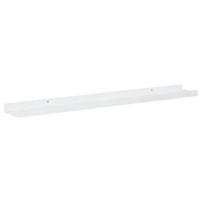 Mensole da Parete 4 pz Bianco Lucido 80x9x3 cm | homemem39
