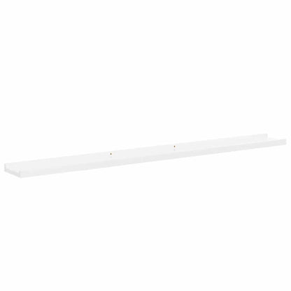 Mensole da Parete 4 pz Bianco Lucido 100x9x3 cm | homemem39
