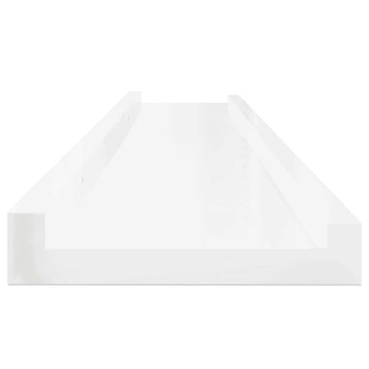 Mensole da Parete 4 pz Bianco Lucido 100x9x3 cm | homemem39