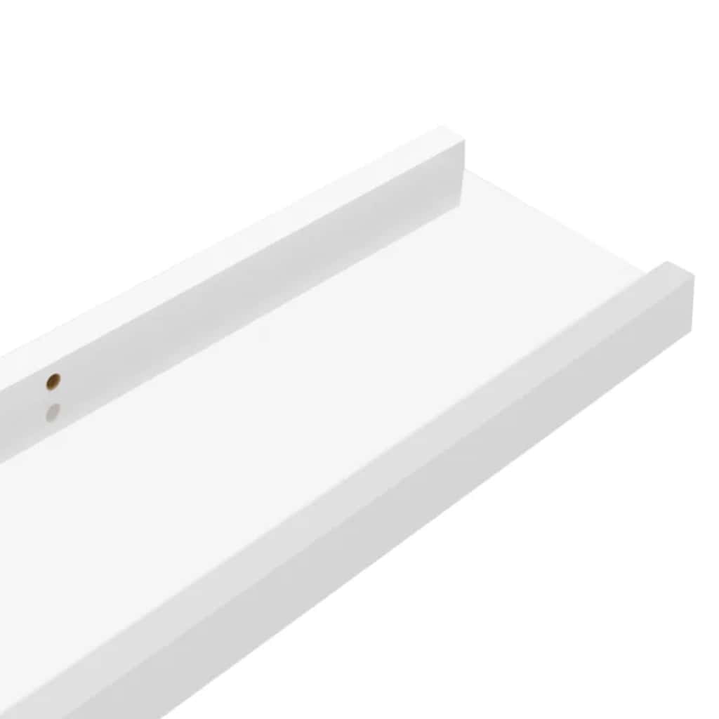 Mensole da Parete 4 pz Bianco Lucido 100x9x3 cm | homemem39