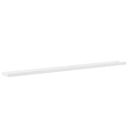 Mensole da Parete 2 pz Bianco Lucido 115x9x3 cm | homemem39