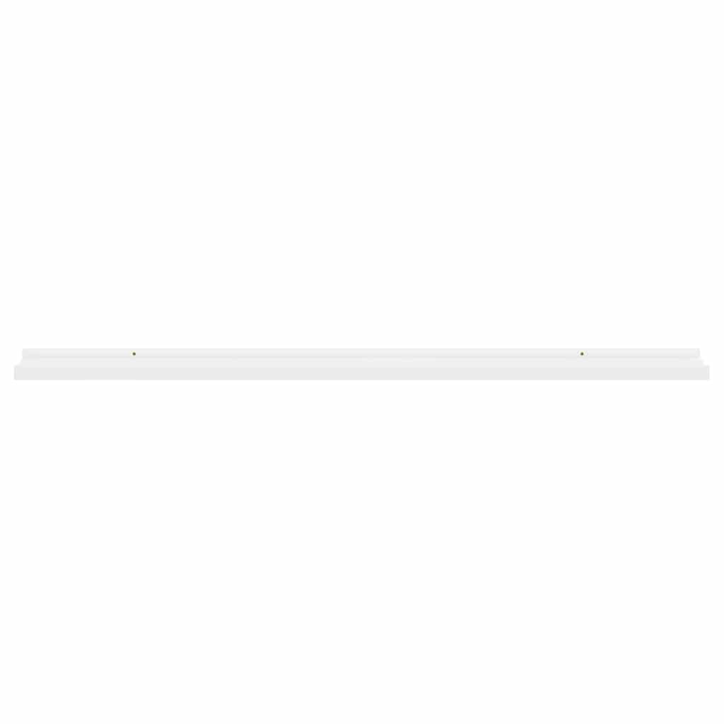 Mensole da Parete 2 pz Bianche 100x9x3 cm | homemem39
