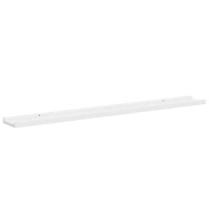 Mensole da Parete 2 pz Bianche 100x9x3 cm | homemem39