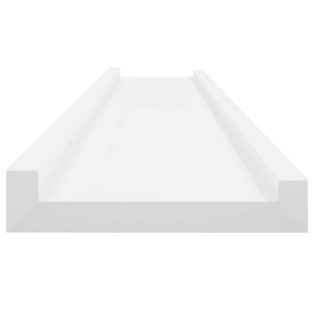 Mensole da Parete 2 pz Bianche 100x9x3 cm | homemem39
