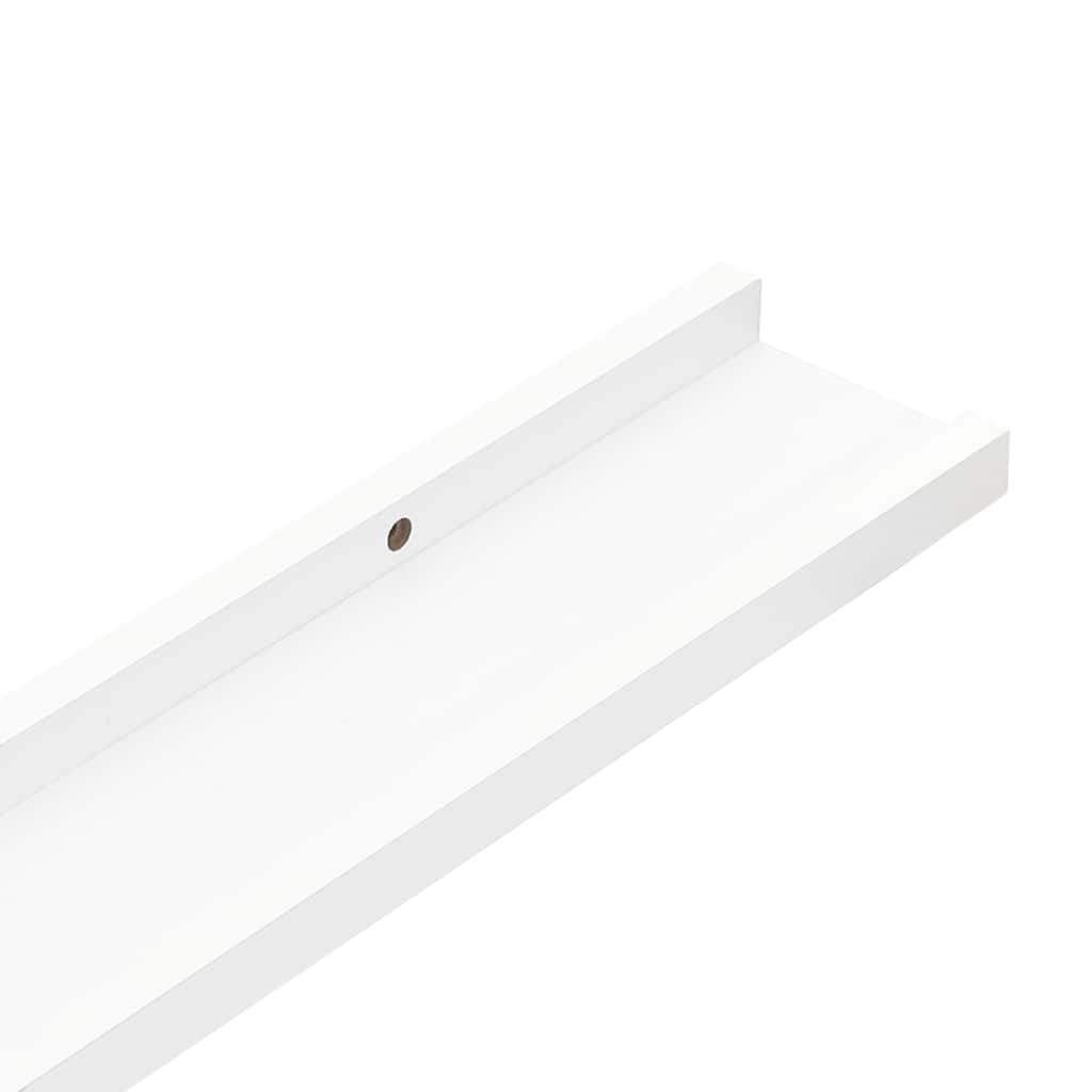 Mensole da Parete 2 pz Bianche 100x9x3 cm | homemem39
