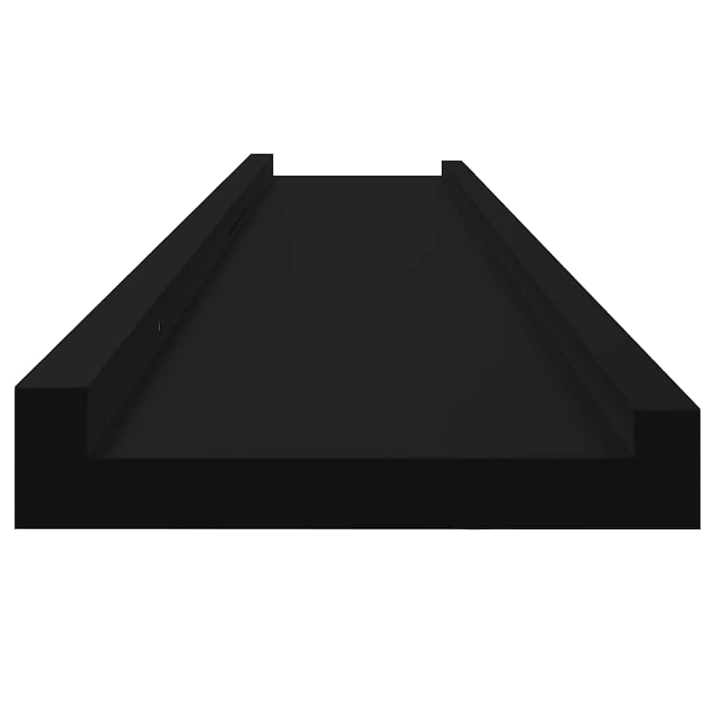 Mensole da Parete 2 pz Nere 100x9x3 cm | homemem39
